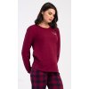 223298 damske pyzamo dlouhe emma barva bordo velikost s