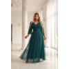 227598 10 numoco trpytive saty plus size s kulatym vystrihem a prusvitnymi rukavy zelene 654 1 velikost uni barva zelena