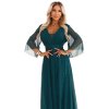 227598 13 numoco trpytive saty plus size s kulatym vystrihem a prusvitnymi rukavy zelene 654 1 velikost uni barva zelena