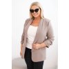 224273 24 damska sako plus size bez zapinani velikost xl xxl barva fialova