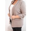 224273 27 damska sako plus size bez zapinani velikost xl xxl barva fialova