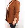 224273 35 damska sako plus size bez zapinani velikost xl xxl barva fialova