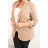 224273 47 damska sako plus size bez zapinani velikost xl xxl barva fialova