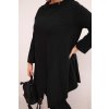 228645 15 damska asymetricka bluza art25233 plus size s ohrnovacimi rukavy velikost uni barva bordo