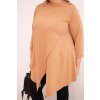 228645 42 damska asymetricka bluza art25233 plus size s ohrnovacimi rukavy velikost uni barva bordo