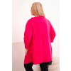 228645 6 damska asymetricka bluza art25233 plus size s ohrnovacimi rukavy velikost uni barva bordo
