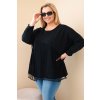 228684 23 damska bavlnena bluza plus size s trasnemi velikost uni barva zluta