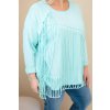 228684 8 damska bavlnena bluza plus size s trasnemi velikost uni barva zluta