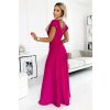 229650 2 numoco crystal trpytive dlouhe saty s vystrihem fuchsiove 411 5 velikost xs barva fialova