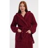 229728 damsky zupan dlouhy s kapuci julie barva bordo velikost m