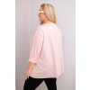 229836 10 damska bluza plus size s bavlnou a dlouhym rukavem a narasenim fuchsie velikost uni barva ruzova tmave