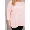 229836 11 damska bluza plus size s bavlnou a dlouhym rukavem a narasenim fuchsie velikost uni barva ruzova tmave