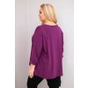 229836 22 damska bluza plus size s bavlnou a dlouhym rukavem a narasenim fuchsie velikost uni barva ruzova tmave