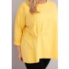 229836 7 damska bluza plus size s bavlnou a dlouhym rukavem a narasenim fuchsie velikost uni barva ruzova tmave