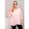 229836 8 damska bluza plus size s bavlnou a dlouhym rukavem a narasenim fuchsie velikost uni barva ruzova tmave