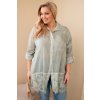 229851 3 damska kosile plus size bavlnena s krajkovym lemem svetle bezova velikost uni barva bezova