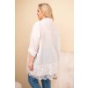 229851 9 damska kosile plus size bavlnena s krajkovym lemem svetle bezova velikost uni barva bezova