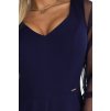 229944 5 numoco loretta jedinecne dlouhe saty s tylovymi rukavy a vystrihem tmave modra 640 3 velikost s barva modra