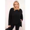 229803 8 damska bluza plus size asymetricka s dlouhym rukavem bezova velikost uni barva bezova