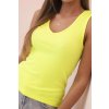 229818 19 top damsky bavlneny na raminkach s vystrihem do v zelena velikost uni barva zelena