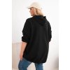 229884 3 damska mikina plus size s kapuci a potiskem cerna velikost uni barva cerna