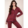 230841 7 damske pyzamo vivisence 2067 velikost s barva cervena