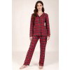 230841 8 damske pyzamo vivisence 2067 velikost s barva cervena