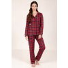 230841 damske pyzamo vivisence 2067 velikost s barva cervena