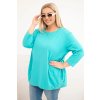 230919 10 damska bluza plus size z bavlny s ozdobnymi knofliky velikost uni barva bordo