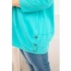 230919 13 damska bluza plus size z bavlny s ozdobnymi knofliky velikost uni barva bordo
