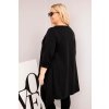 230922 2 damska tunika plus size bavlnena s asymetrickym strihem velikost uni barva cerna