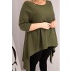 230922 7 damska tunika plus size bavlnena s asymetrickym strihem velikost uni barva cerna