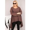 230922 8 damska tunika plus size bavlnena s asymetrickym strihem velikost uni barva cerna