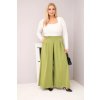 230928 1 damske bavlnene kalhoty plus size s volnym strihem velikost uni barva zelena