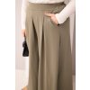 230928 7 damske bavlnene kalhoty plus size s volnym strihem velikost uni barva zelena