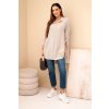 230934 damska kosile plus size muselinova velikost uni barva bezova