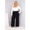 230949 1 damske kalhoty plus size s sirokymi nohavicemi a vysokym pasem velikost uni barva cerna