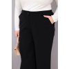 230949 3 damske kalhoty plus size s sirokymi nohavicemi a vysokym pasem velikost uni barva cerna