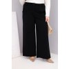 230949 damske kalhoty plus size s sirokymi nohavicemi a vysokym pasem velikost uni barva cerna