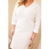 230952 10 damske saty plus size s vystrihem do v velikost uni barva tyrkysova
