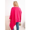 230982 2 damska tunika plus size z bavlny s asymetrickym spodnim lemem velikost uni barva ruzova