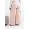 230991 2 damske kalhoty plus size s sirokymi nohavicemi velikost uni barva bezova