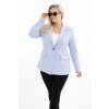 231099 damske sako plus size s dlouhym rukavem a limcem velikost uni barva modra