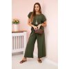 231519 viskozovy komplet brenda halenka s priveskem kalhoty velikost uni barva zelena