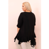Dámské tričko Plus Size ART25196 (Velikost UNI, Barva Černá)
