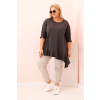 Dámské tričko Plus Size ART25196 (Velikost UNI, Barva Černá)