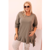Dámské tričko Plus Size ART25196 (Velikost UNI, Barva Černá)