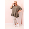 Dámské tričko Plus Size ART25196 (Velikost UNI, Barva Černá)