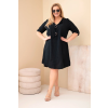 Dámské šaty Plus Size ART8106 (Velikost UNI, Barva Černá)