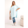 Dámská košile Plus Size 21123 (Velikost UNI, Barva Zelená)